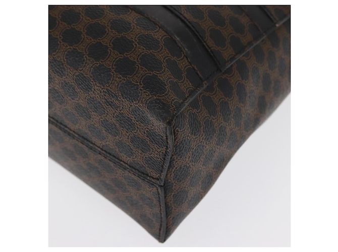 Céline Borsa a mano in tela Macadam CELINE in pelle PVC nera e oro Auth 164398 Nero D'oro - vista 13
