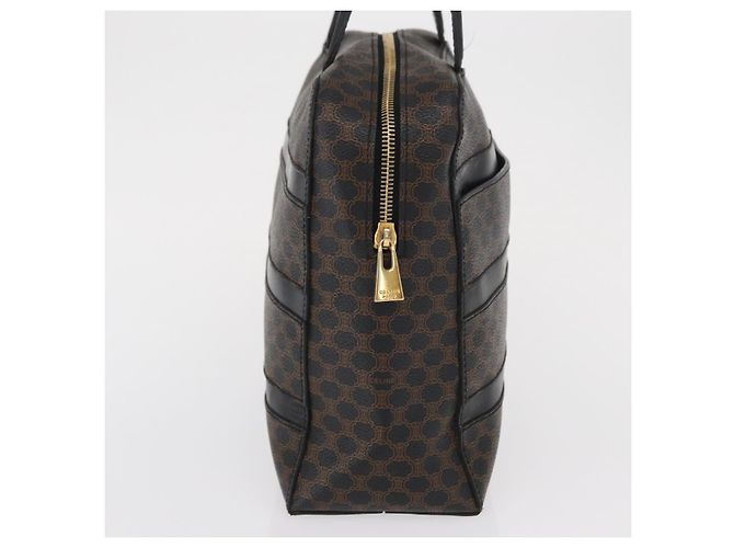 Céline Borsa a mano in tela Macadam CELINE in pelle PVC nera e oro Auth 164398 Nero D'oro - vista 5