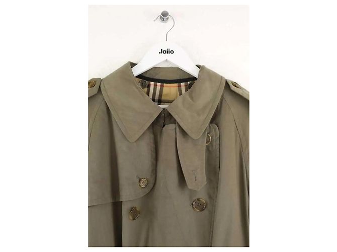 Burberry Trench in cotone kaki Cachi - vista 2