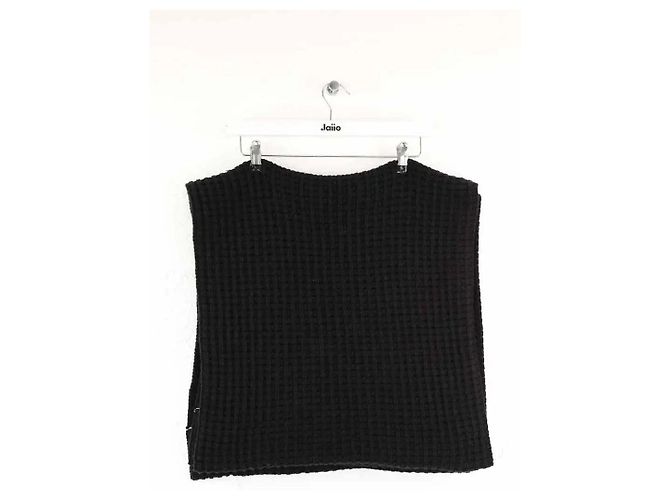 Maison Martin Margiela Sciarpa in lana nera Nero - vista 3