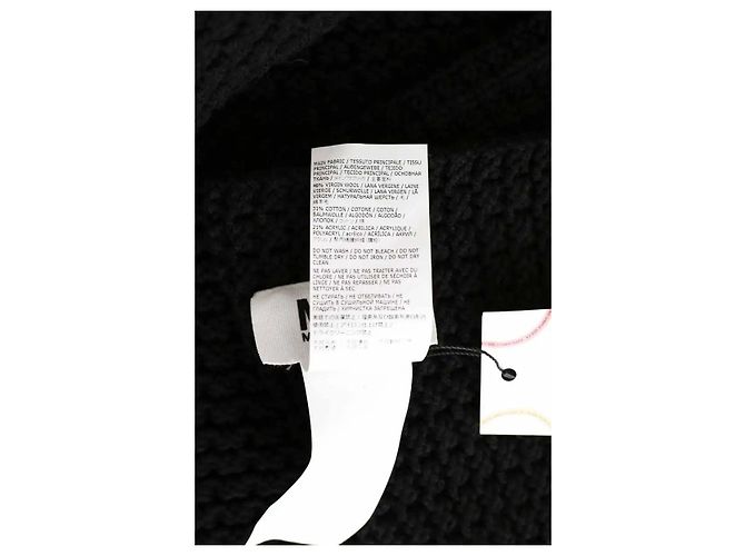 Maison Martin Margiela Sciarpa in lana nera Nero - vista 6