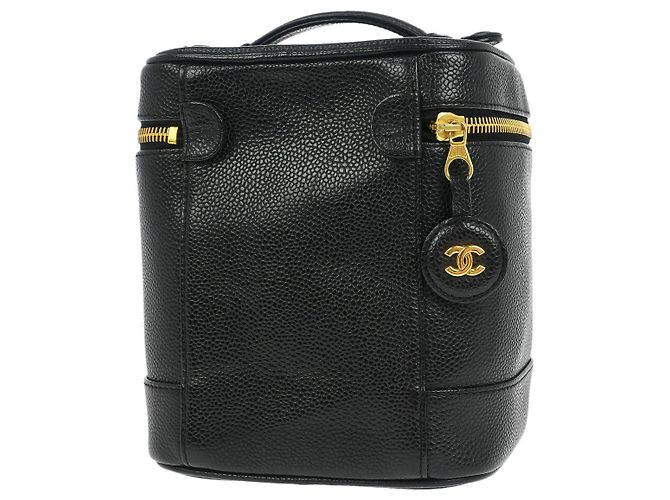Timeless Beauty case vintage senza tempo Chanel Caviar Piccola Nero - vista 2