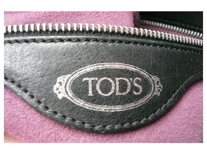 TOD'S Wave Glattleder Schwarze Eimer Tasche in ausgezeichnetem Zustand - Ansicht 10