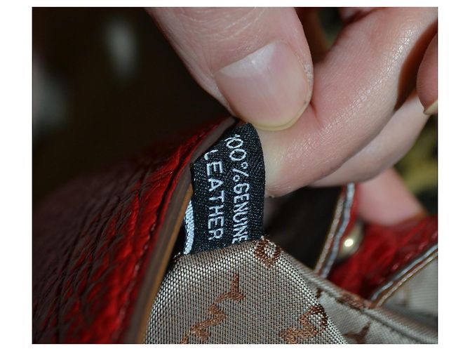 Borsa a mano DKNY in pelle rossa Rosso - vista 9
