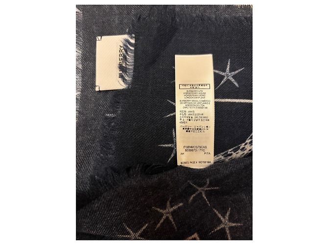 Sciarpa in cashmere 100% Burberry – Stampa Sirena e Miti del Mare Multicolore - vista 11