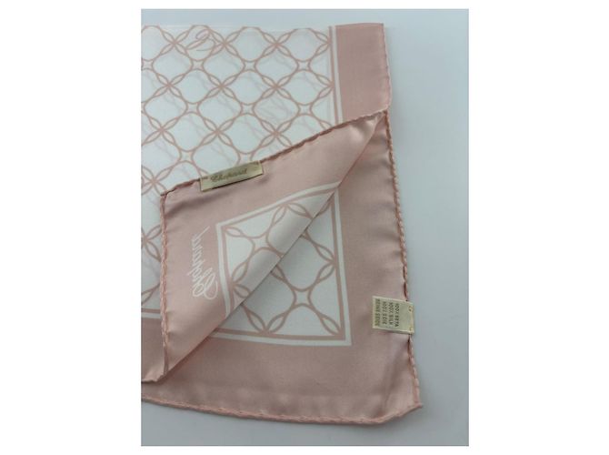 Chopard luxury scarf – 100% natural silk, made in Italy – powder pink/white Multiple colors - view 11