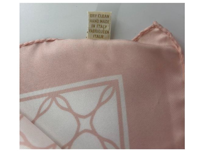 Chopard luxury scarf – 100% natural silk, made in Italy – powder pink/white Multiple colors - view 5
