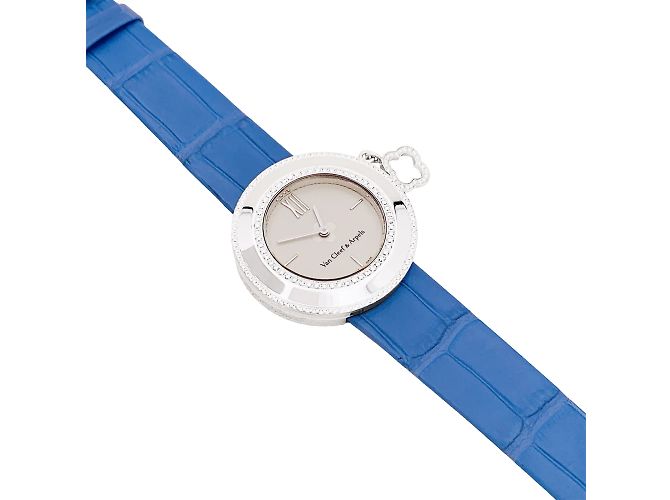 Damenarmbanduhr Van Cleef & Arpels, "Charms", Weißgold, Diamanten. - Ansicht 2