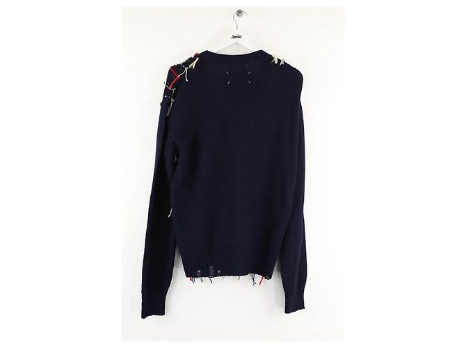Maison Martin Margiela Gilet in lana blu navy - vista 3