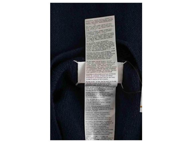 Maison Martin Margiela Gilet in lana blu navy - vista 6