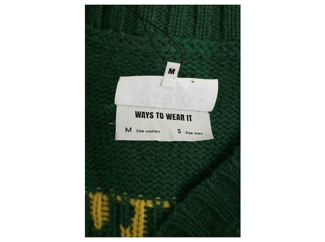 Maison Martin Margiela Gilet in lana verde - vista 6