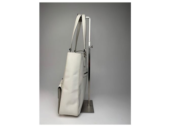 Vintage Givenchy Lederhandtasche Weiß - Ansicht 7