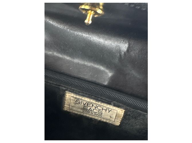 Vintage Givenchy Lederhandtasche schwarz - Ansicht 10