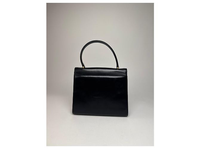 Vintage Givenchy Lederhandtasche schwarz - Ansicht 12