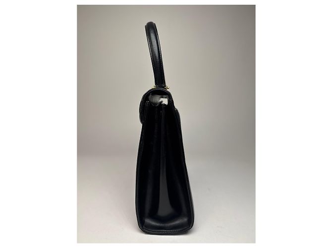 Vintage Givenchy Lederhandtasche schwarz - Ansicht 3