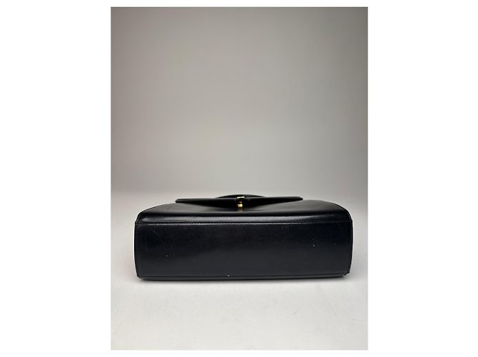 Vintage Givenchy Lederhandtasche schwarz - Ansicht 8