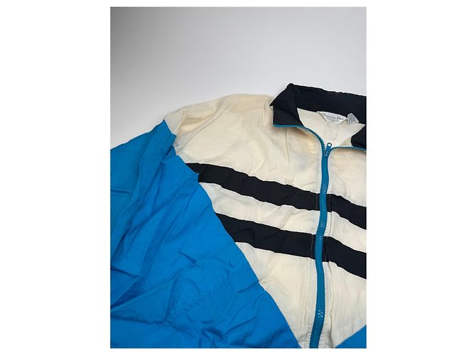 Blouson Vintage Dior Uomo Blu Bianco Nero L Multicolore - vista 4
