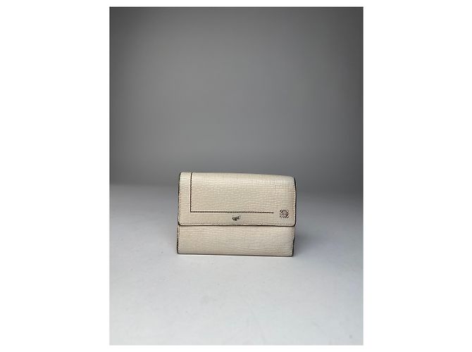 Vintage Loewe Madrid Leather Wallet White - view 11