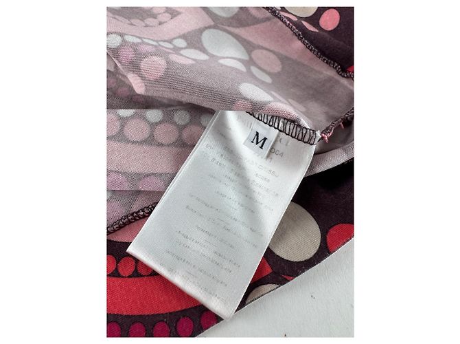 Vintage Emilio Pucci abstraktes farbiges Oberteil Rot M - Ansicht 8