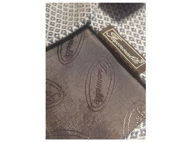 Façonnable Corbata Azul con Rombos Blue - view 6