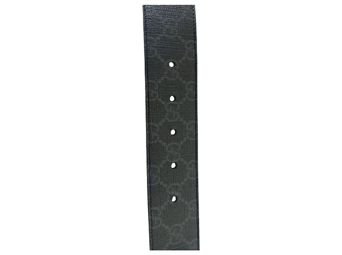 Cinturón Gucci con hebilla entrelazada Negro - vista 3