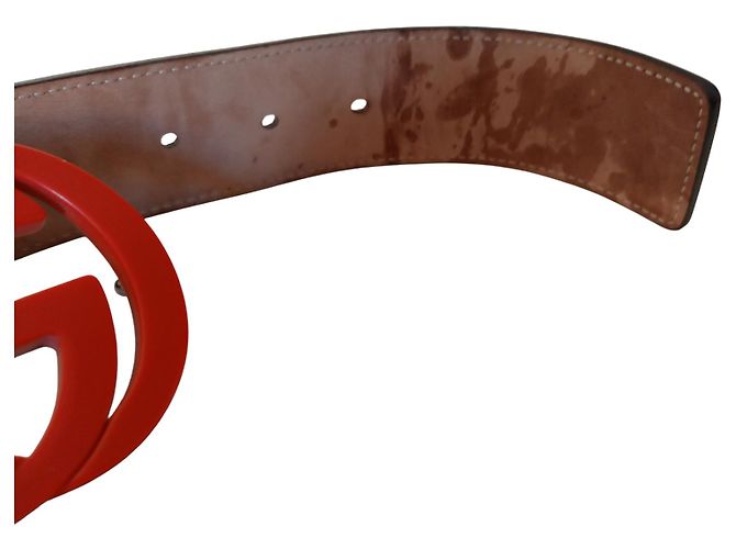 Cintura Gucci Interlocking Arancione - vista 6