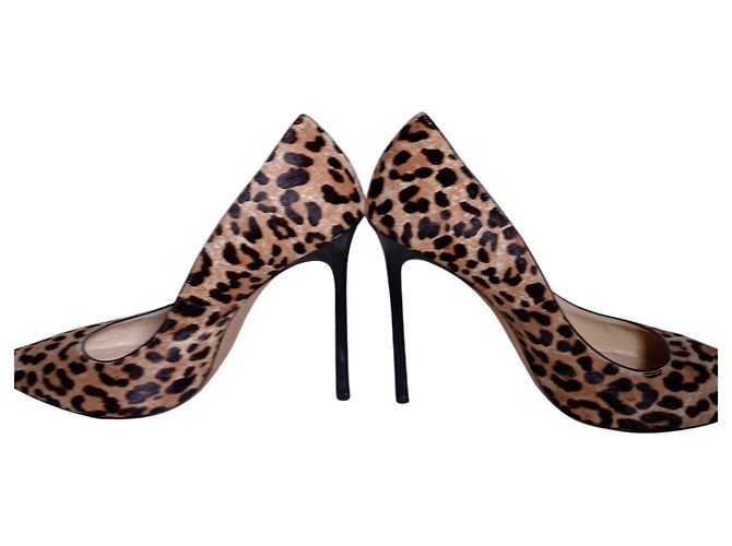 Décolleté Jimmy Choo in pelle leopardata Beige - vista 6