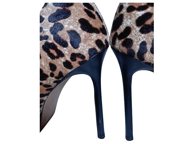 Décolleté Jimmy Choo in pelle leopardata Beige - vista 8
