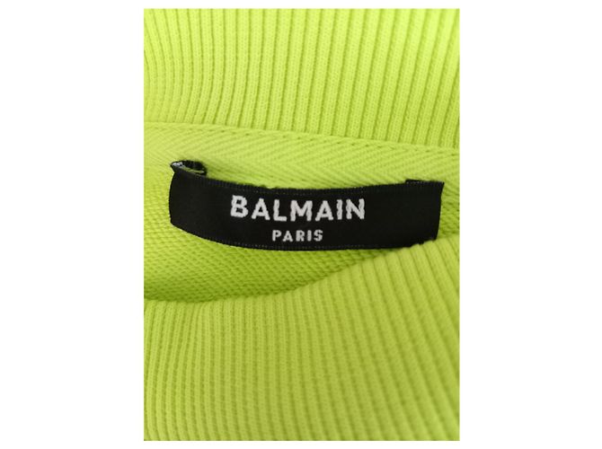 Moletom Balmain Verde Neon Algodão - vista 6