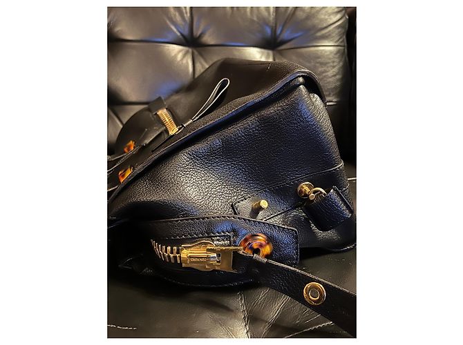 Bolsa Charlotte de couro com detalhes em esmalte grande - Tom Ford - vista 4