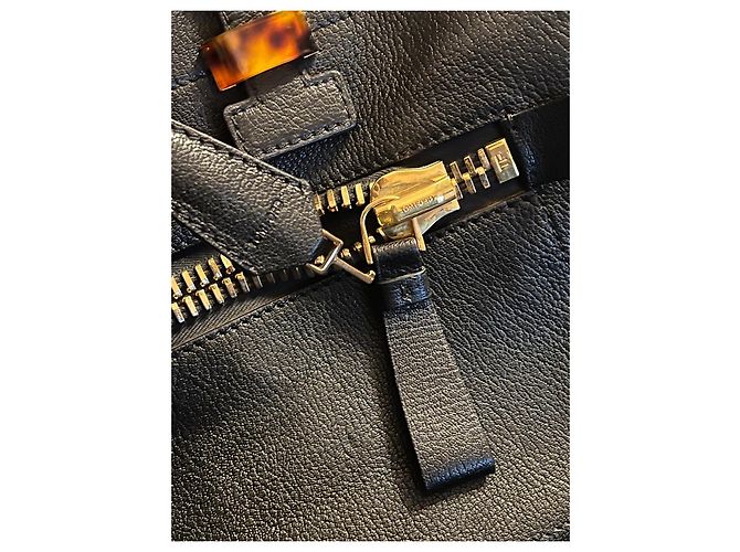 Bolsa Charlotte de couro com detalhes em esmalte grande - Tom Ford - vista 8