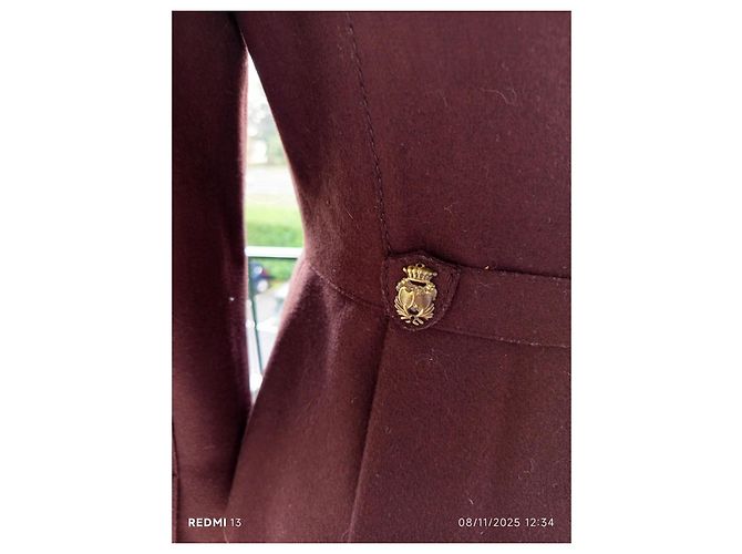 Giacca Miu Miu marrone in lana e nylon - vista 10