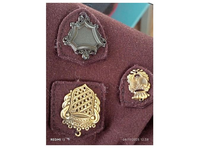 Giacca Miu Miu marrone in lana e nylon - vista 14