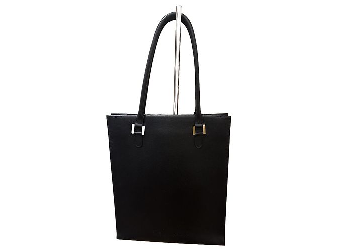 Delvaux Le Jeff Tote Bag Leder Schwarz - Ansicht 2