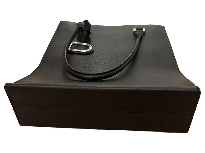 Delvaux Le Jeff Tote Bag Leder Schwarz - Ansicht 3