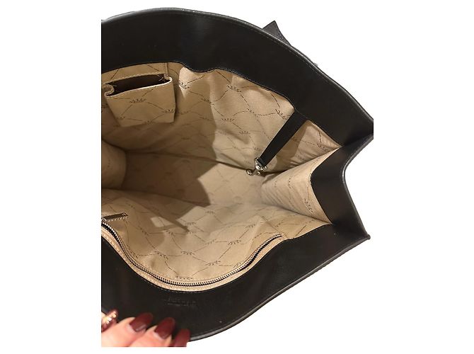 Delvaux Le Jeff Tote Bag Leder Schwarz - Ansicht 4