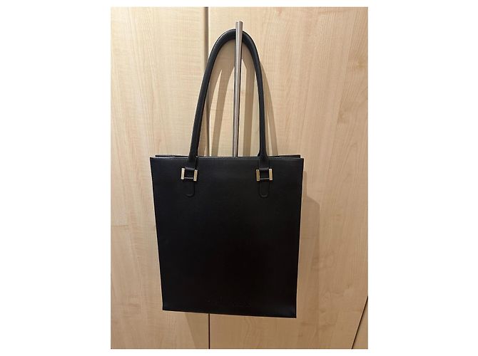 Delvaux Le Jeff Tote Bag Leder Schwarz - Ansicht 7