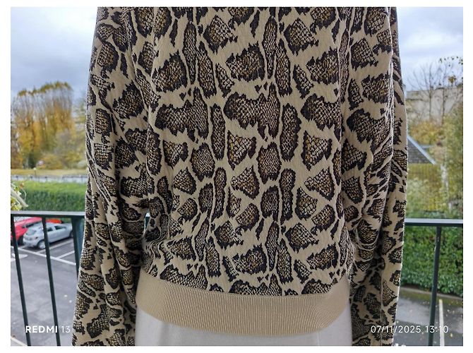 Stella Mc Cartney Chaqueta Stella McCartney Oversize de Algodón Multicolor - vista 7