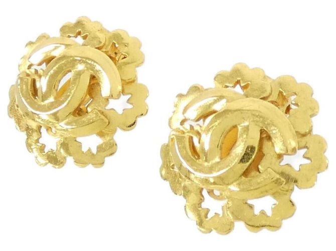 Orecchini a clip dorati Chanel D'oro - vista 2
