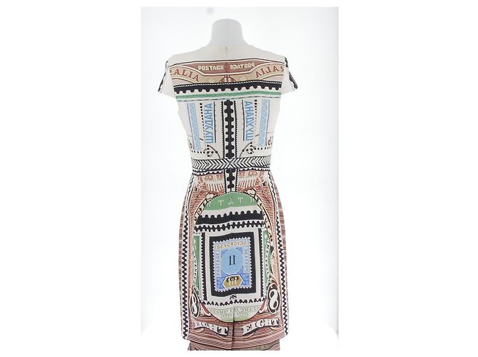 Mary Katrantzou Bedrucktes Kleid aus Polyester Mehrfarben - Ansicht 2