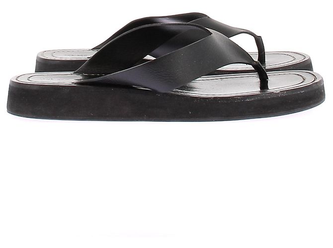 The row Lederflip-flops "GINZA" Schwarz - Ansicht 2