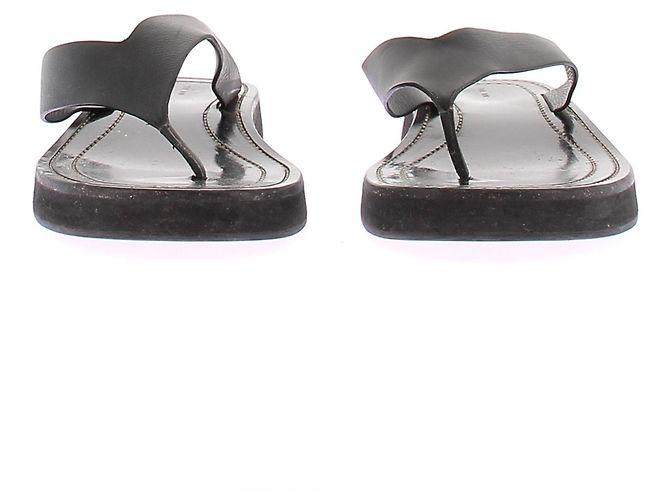 The row Lederflip-flops "GINZA" Schwarz - Ansicht 4