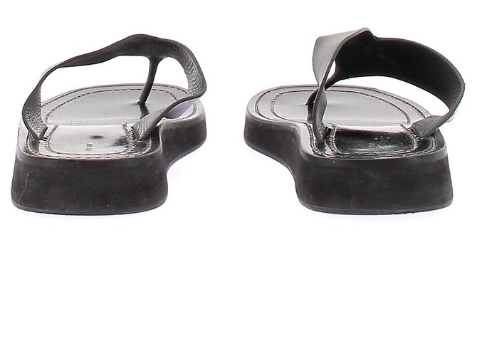 The row Lederflip-flops "GINZA" Schwarz - Ansicht 5