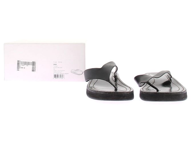 The row Lederflip-flops "GINZA" Schwarz - Ansicht 8