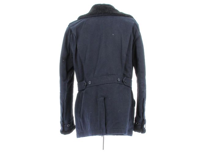Giacca Yves Saint Laurent in cotone blu navy - vista 2