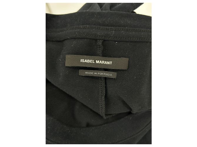 Camiseta negra de algodón Isabel Marant Negro - vista 5