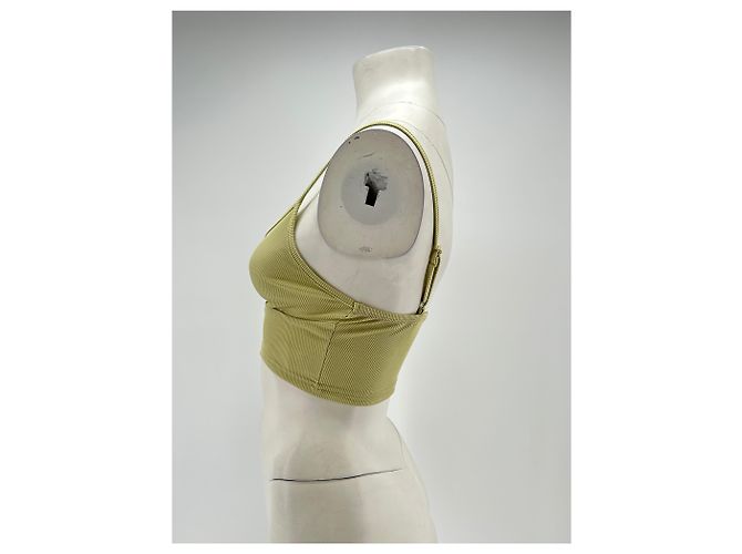 Autre Marque Top corta verde con spalline CIDER XS - vista 4