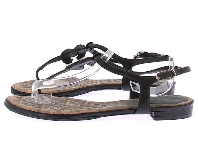 Chanel Sandali in pelle Nero - vista 3