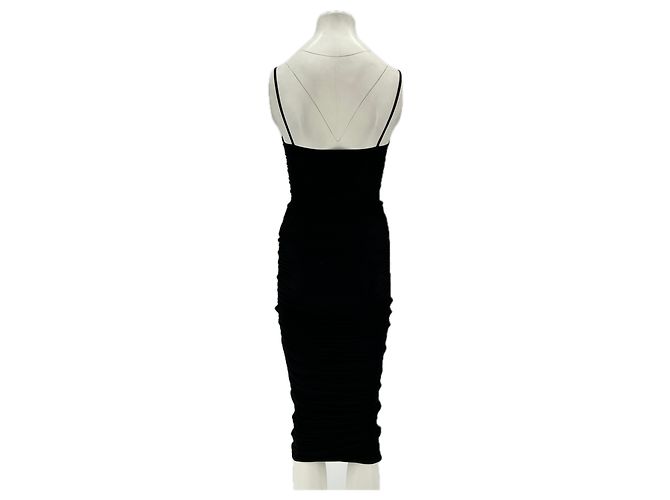 Autre Marque Vestido midi negro plisado WARDROBE NYC - vista 2