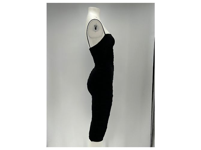 Autre Marque Vestido midi negro plisado WARDROBE NYC - vista 3